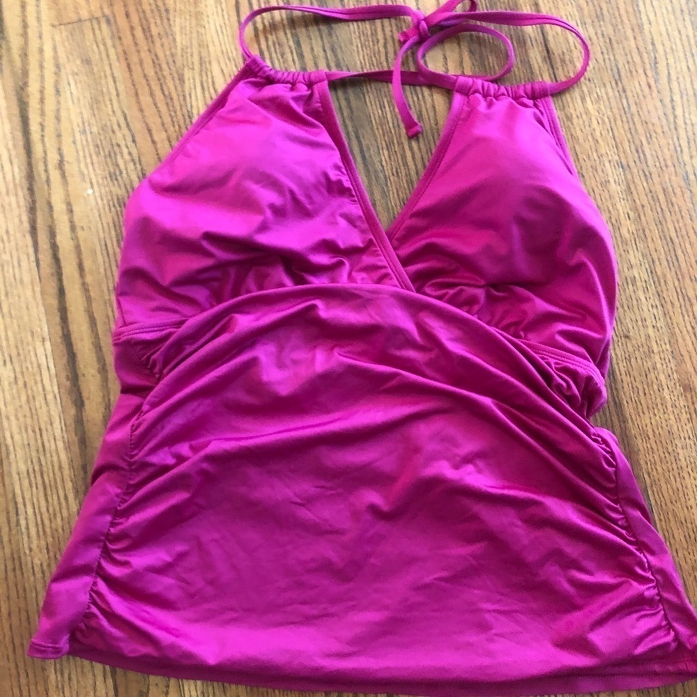 Liz Claiborne dark  pink /purple Tankini top size 16W NWOT